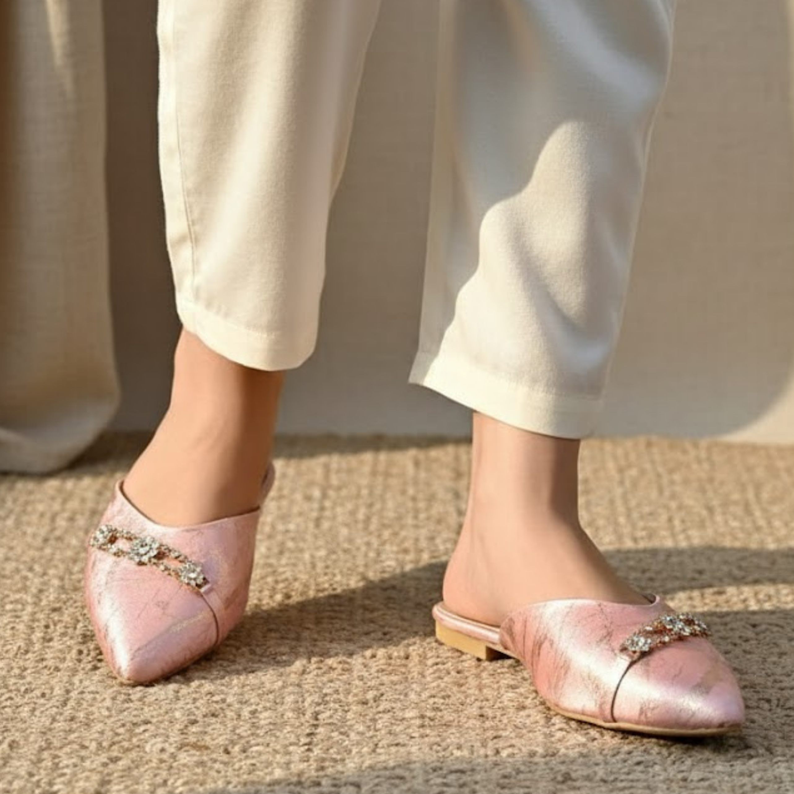 Jewel Texture Mules
