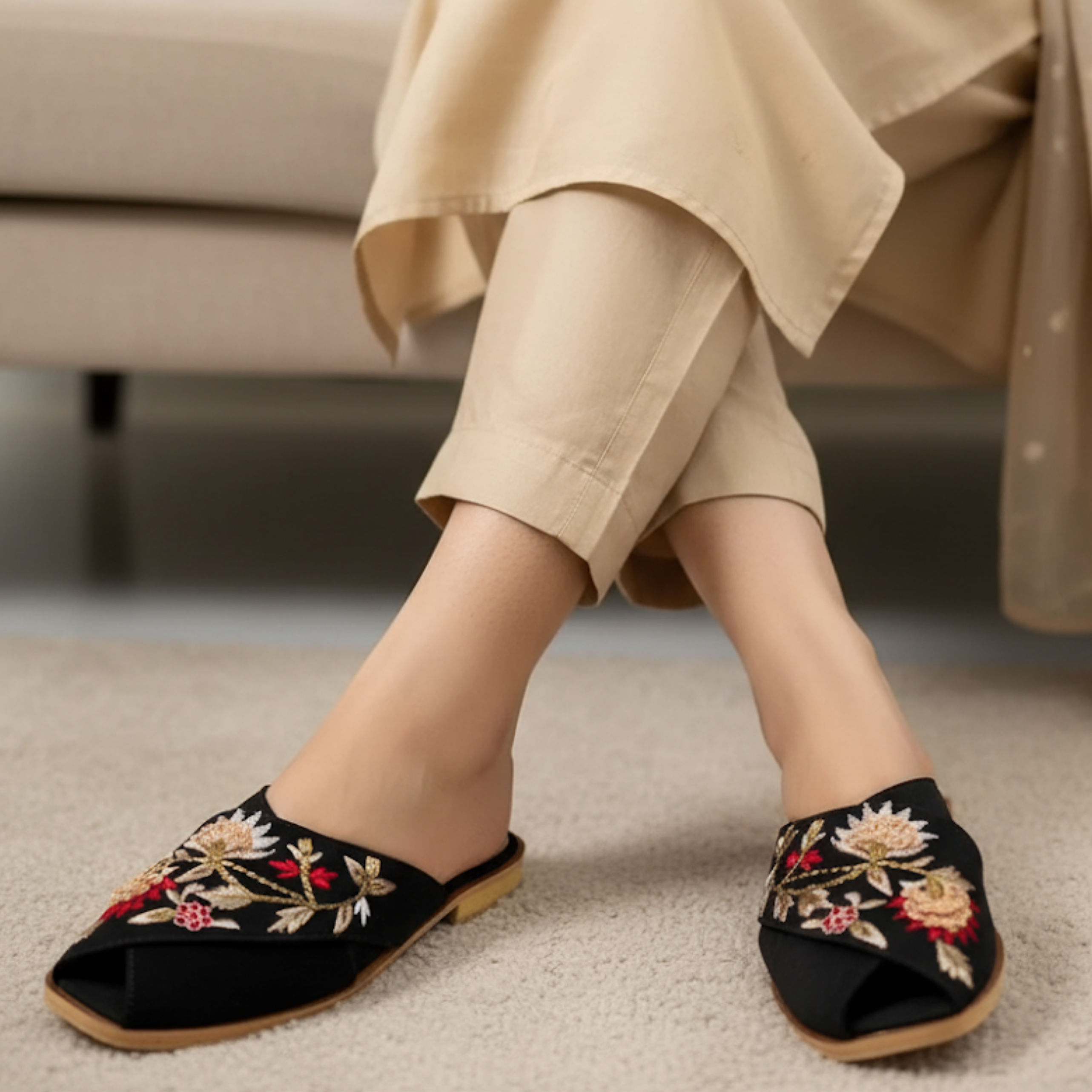 Colorful Embroidered Peshawari