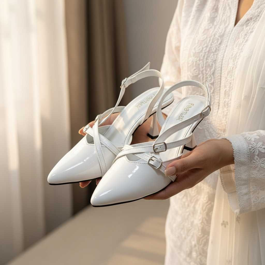 FOOTLER Twin Strap Heels