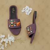 Horse Cart Embroided Flat