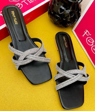 Cross Glitter Flat
