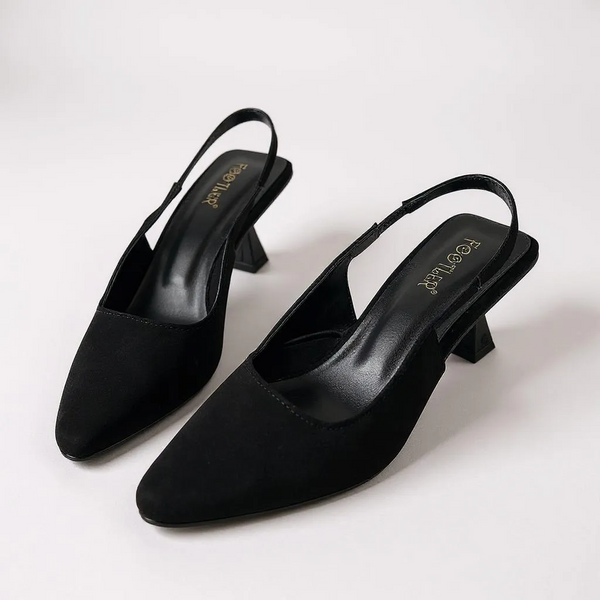 Noir Grace Slingbacks