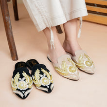 Pearl Gota Mules