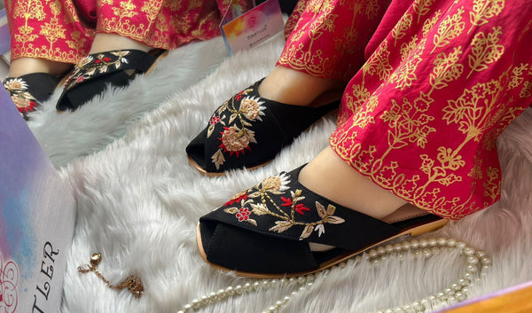 Colorful Embroidered Peshawari