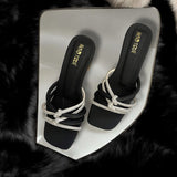 LINE CROSS HEEL