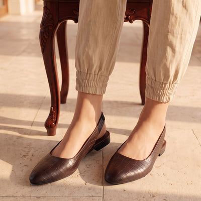 Signature Croc Flats