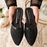 Opal Net Pointed Flats