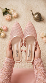 Opal Net Pointed Flats