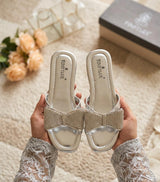 Veloura Bow Slippers
